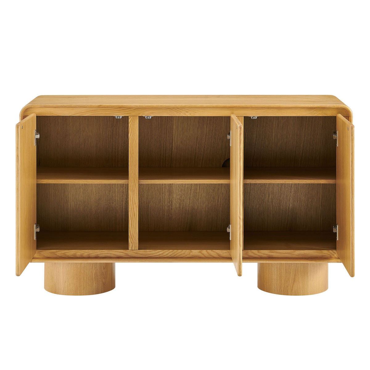 Lumo 3-Door Curved Wood Accent Cabinet by Modway, photo 6 of 39