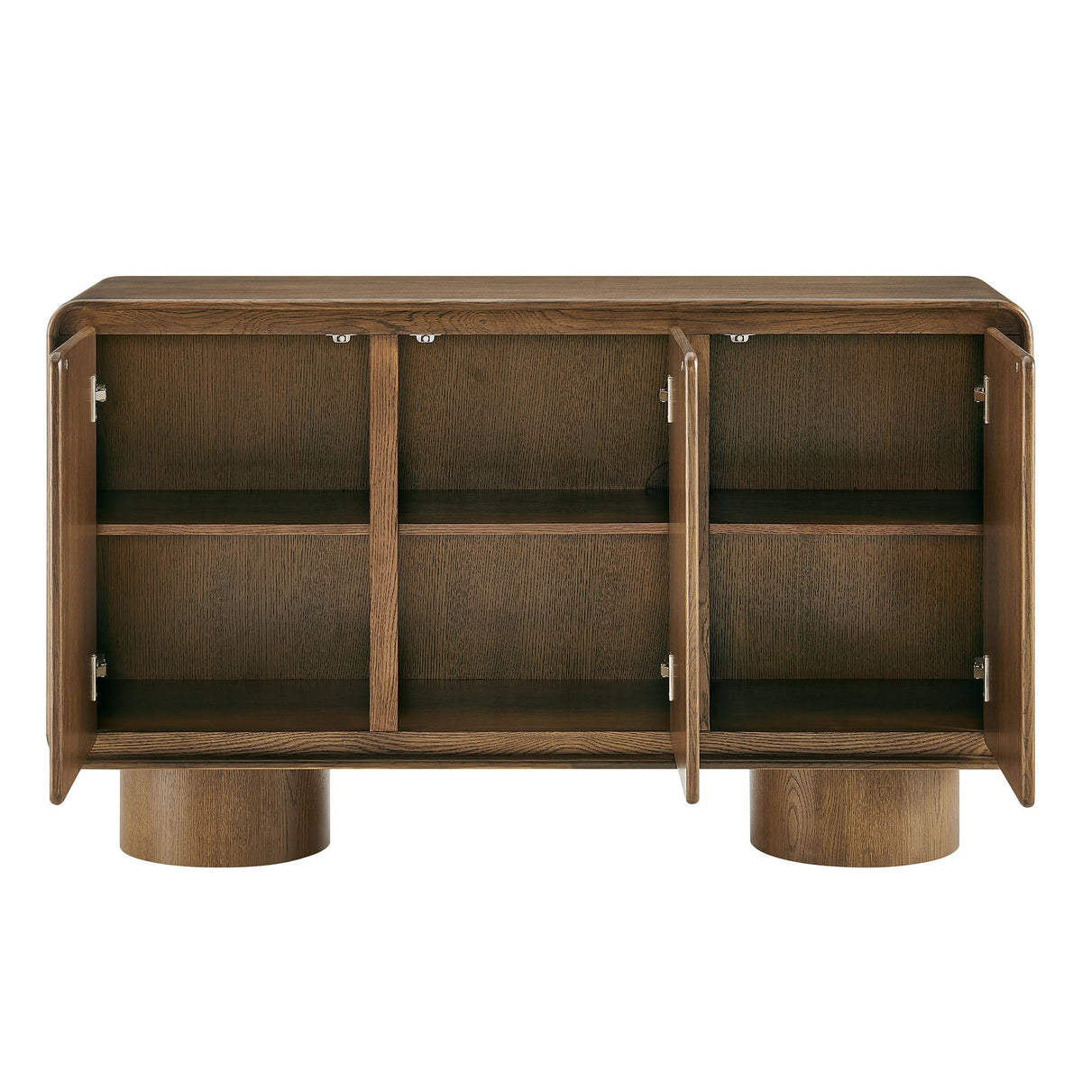 Lumo 3-Door Curved Wood Accent Cabinet by Modway, photo 32 of 39