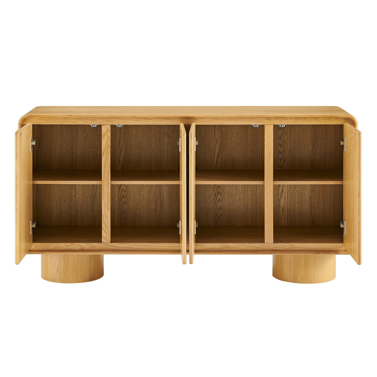 Lumo 4-Door Curved Wood Accent Cabinet by Modway, photo 6 of 39