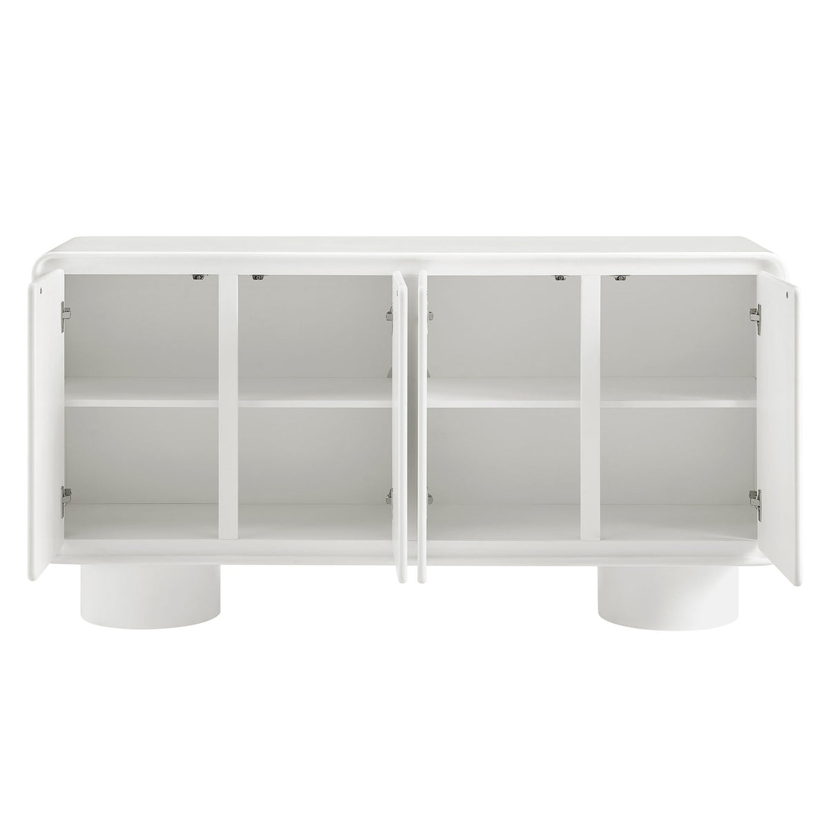 Lumo 4-Door Curved Wood Accent Cabinet by Modway, photo 19 of 39