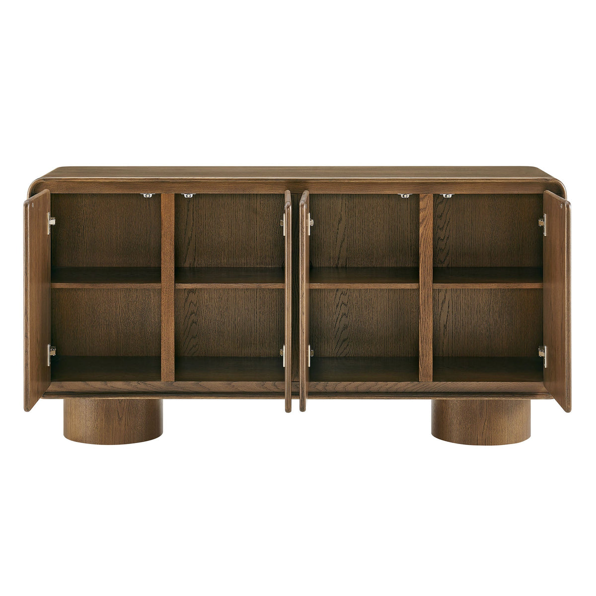 Lumo 4-Door Curved Wood Accent Cabinet by Modway, photo 32 of 39
