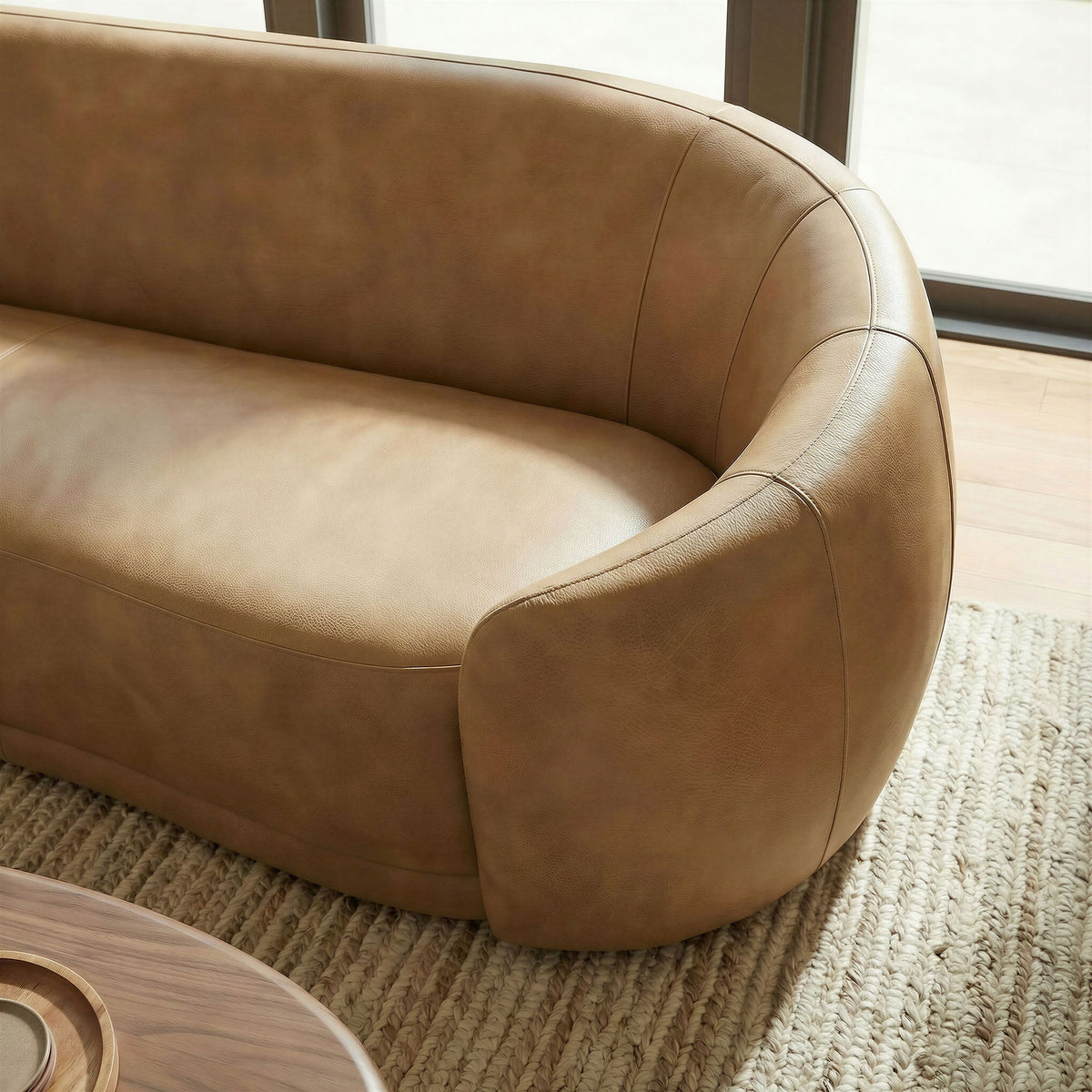Contessa Curved Vegan Leather Sofa by Modway, photo 10 of 10