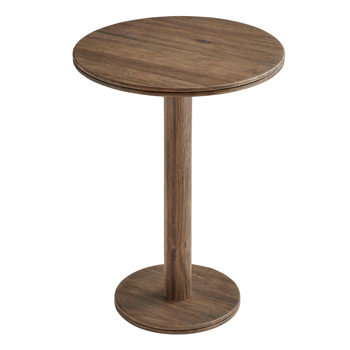 Neo 3-Piece Round Indoor - Outdoor Patio Patio Wood Bar Table And Stool Set by Modway, photo 17 of 24