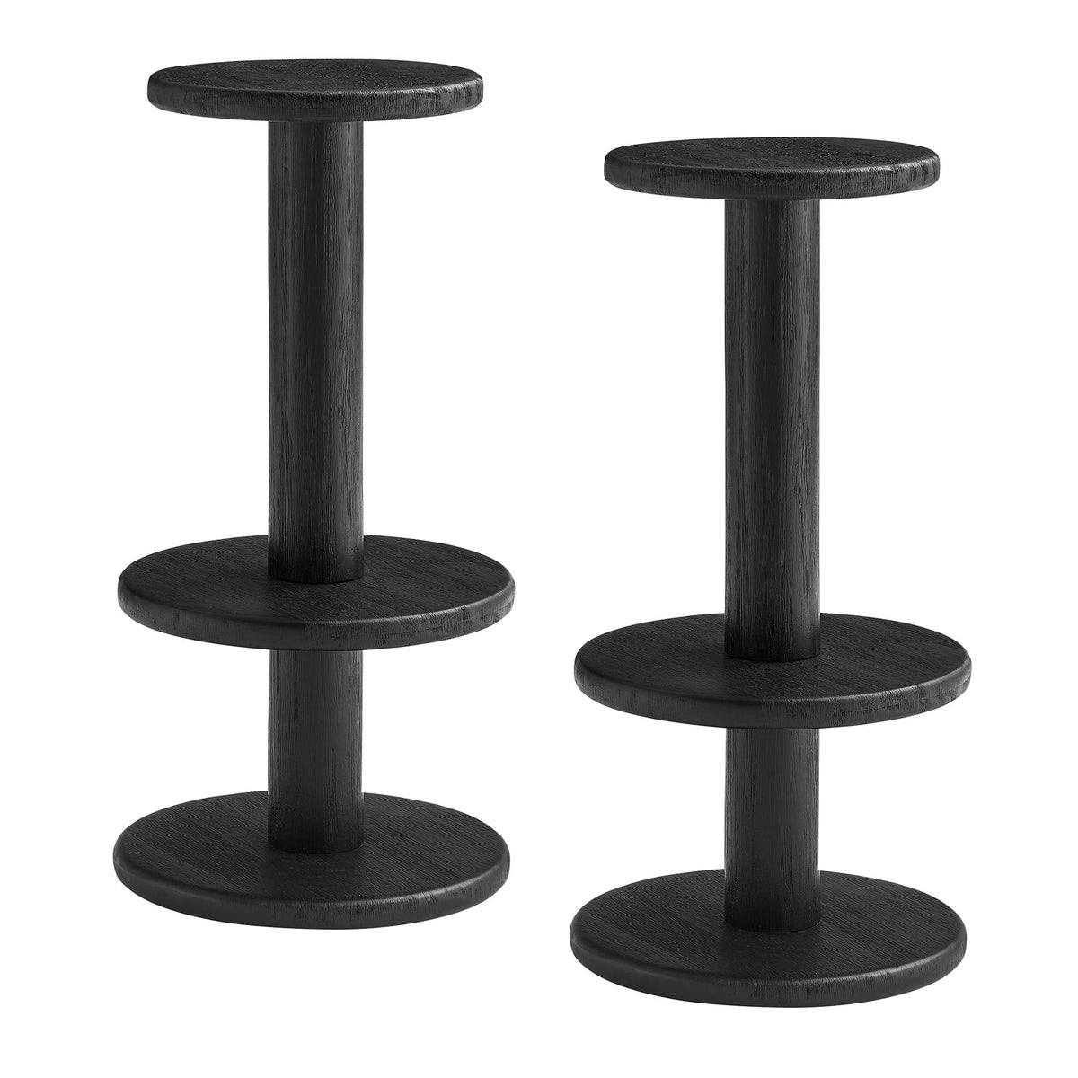 Neo 3-Piece Round Indoor - Outdoor Patio Patio Wood Bar Table And Stool Set by Modway, photo 6 of 24