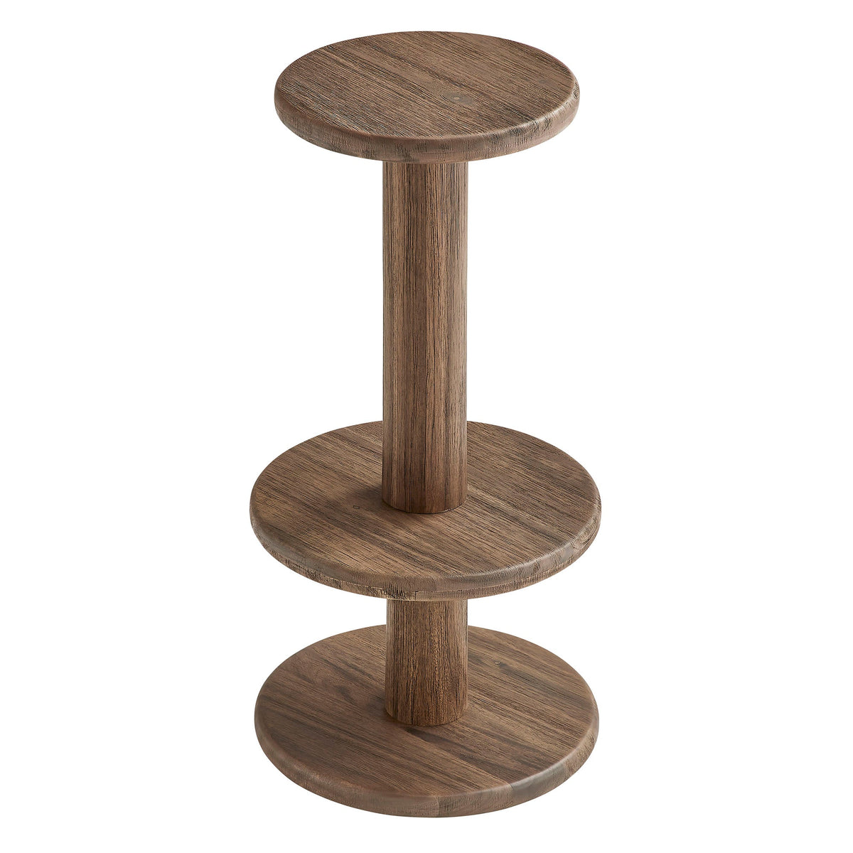 Neo 3-Piece Round Indoor - Outdoor Patio Patio Wood Bar Table And Stool Set by Modway, photo 19 of 24