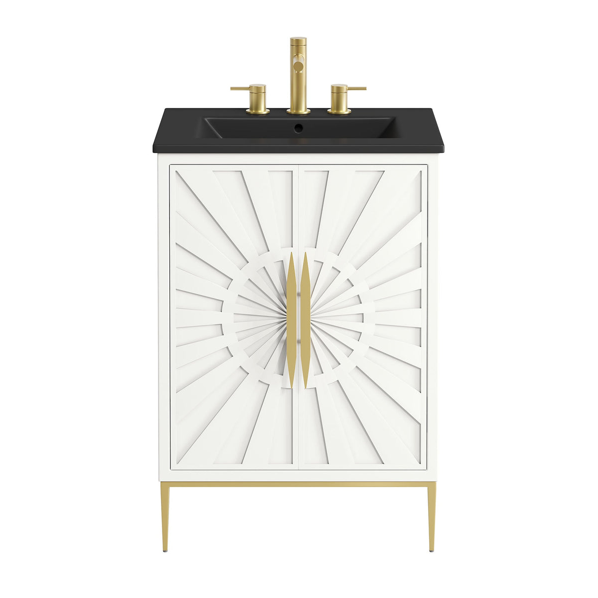 Awaken 24" Bathroom Vanity by Modway - White Black / White White, photo 6 of 22