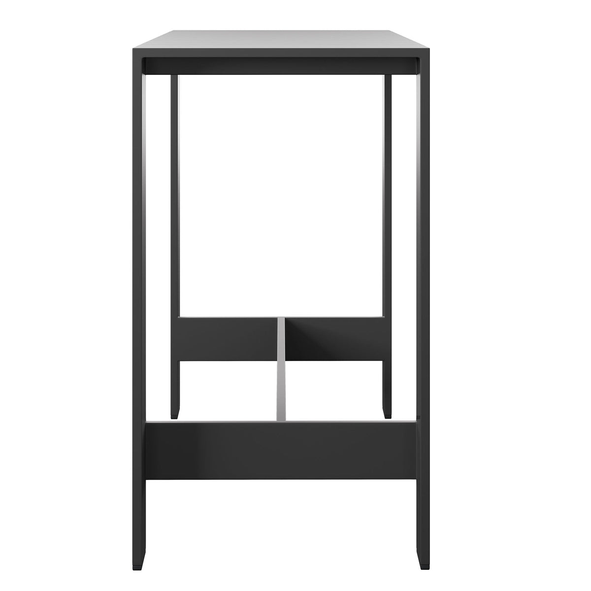 Tahoe 59 Inch Rectangle Outdoor Patio Aluminum Bar Table by Modway, photo 4 of 9