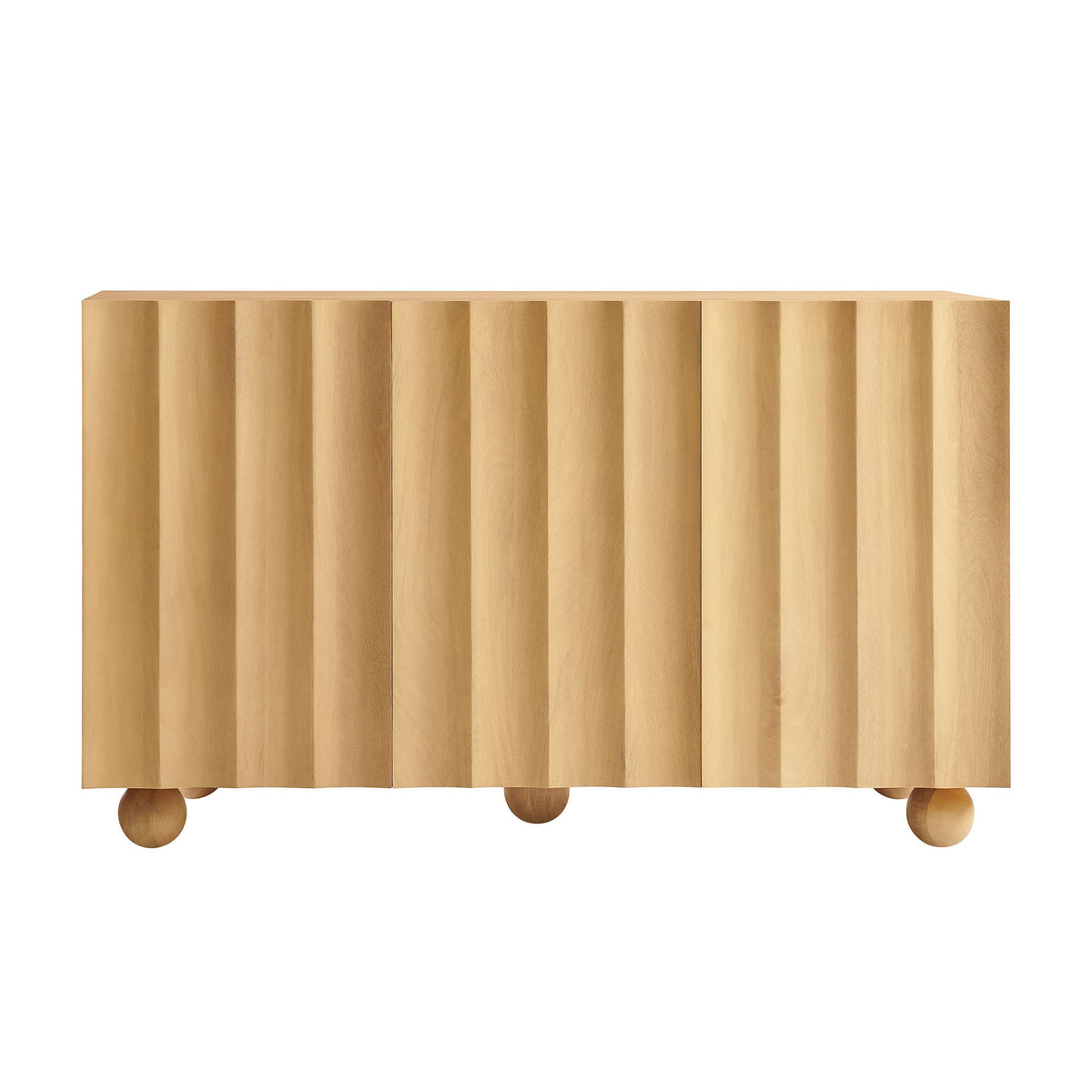 Sorren 54 Inch Scalloped Wood 3-Door Sideboard by Modway, photo 5 of 18