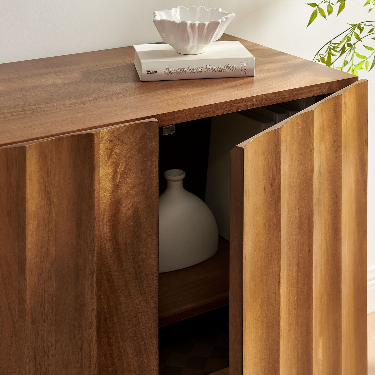 Sorren 54 Inch Scalloped Wood 3-Door Sideboard by Modway, photo 18 of 18