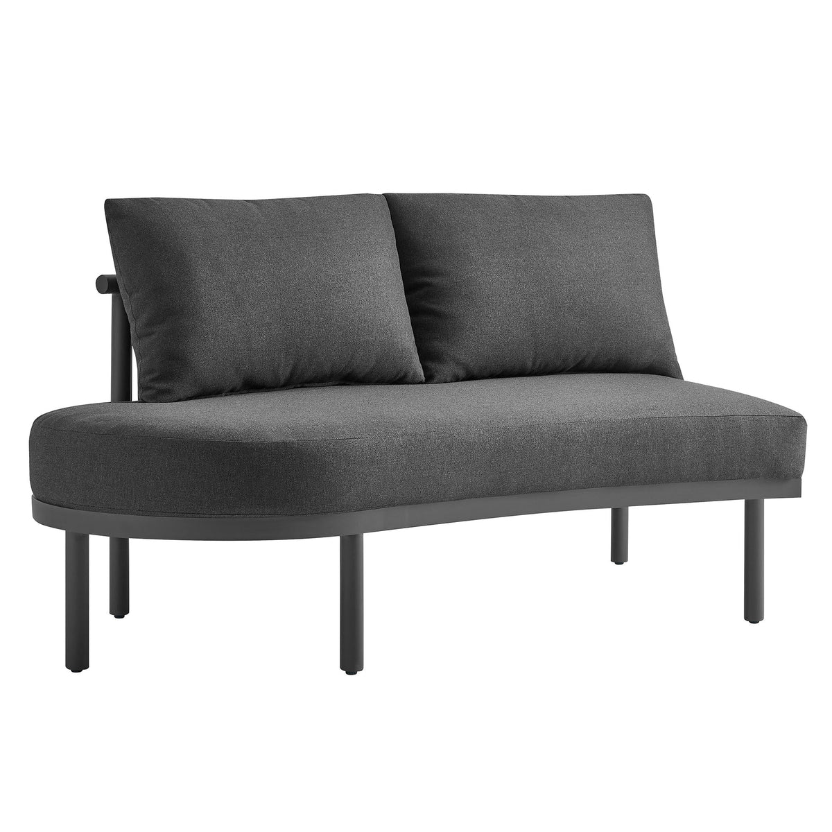 Porta 3 Piece Outdoor Patio Aluminum Modular Sofa by Modway, photo 7 of 26