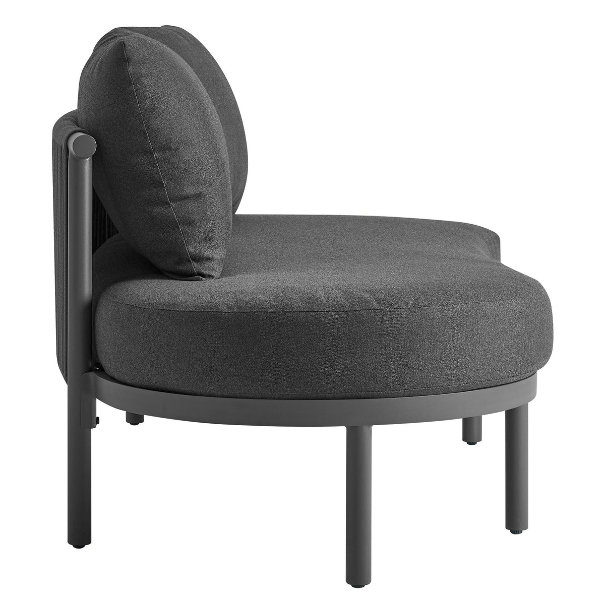 Porta 3 Piece Outdoor Patio Aluminum Modular Sofa by Modway, photo 8 of 26
