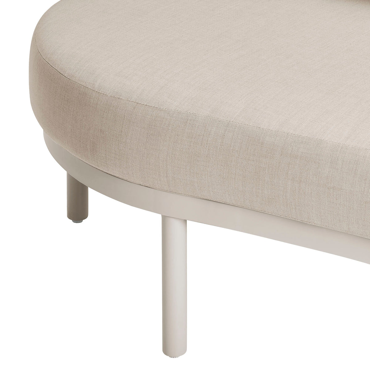 Porta 3 Piece Outdoor Patio Aluminum Modular Sofa by Modway, photo 24 of 26