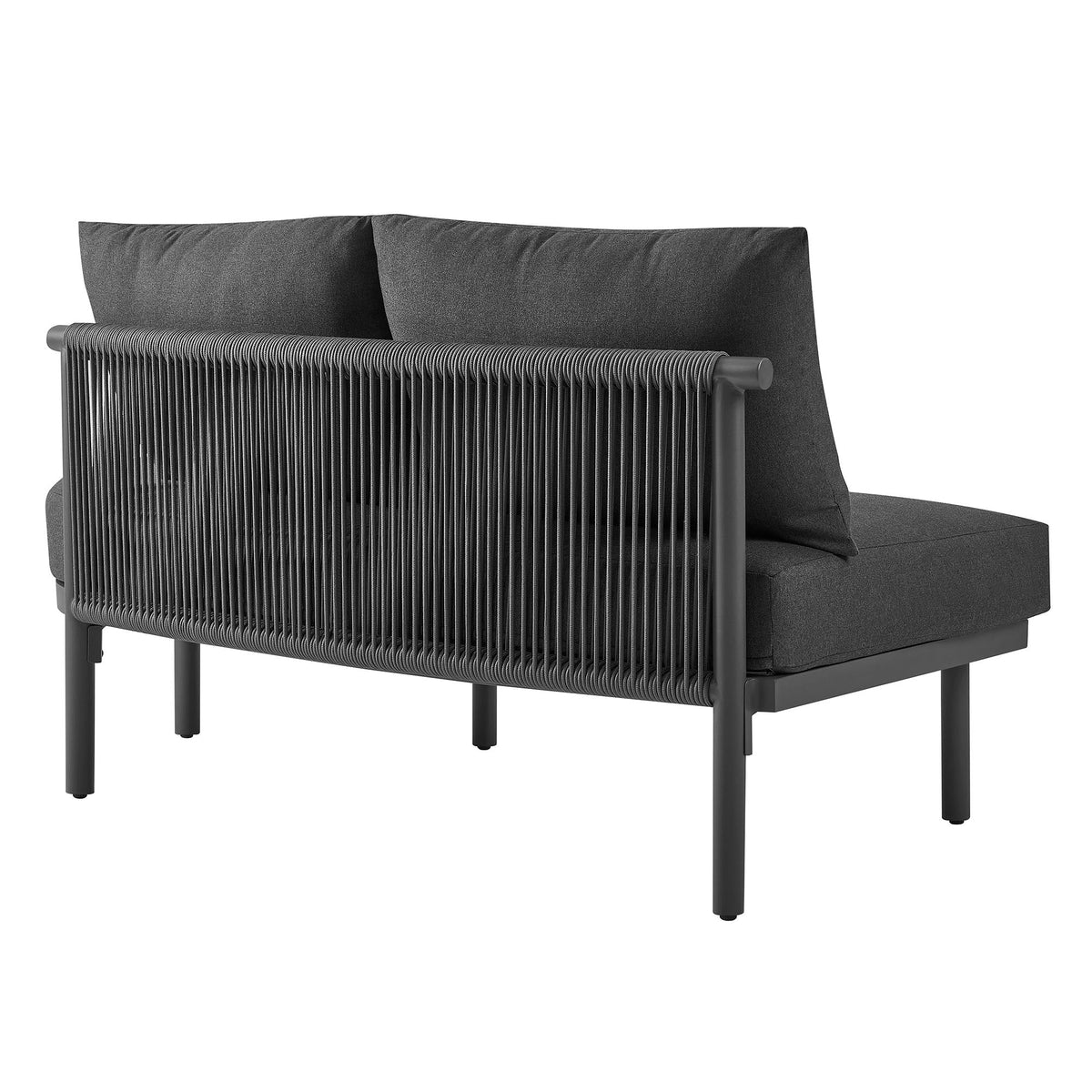 Porta 3 Piece Outdoor Patio Aluminum Modular Sofa by Modway, photo 9 of 26