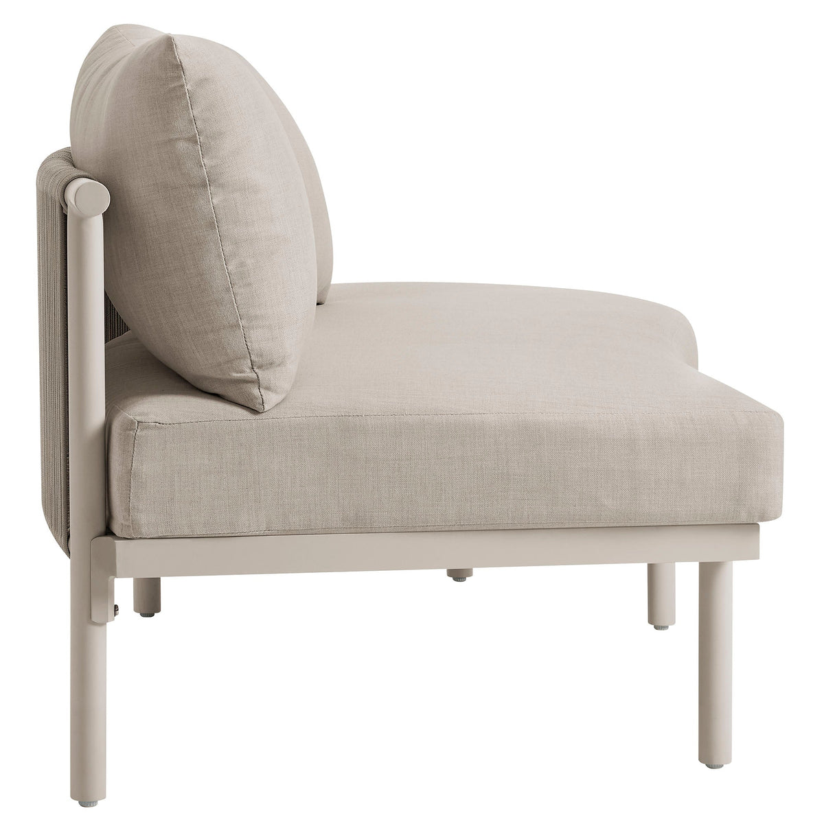 Porta 3 Piece Outdoor Patio Aluminum Modular Sofa by Modway, photo 21 of 26