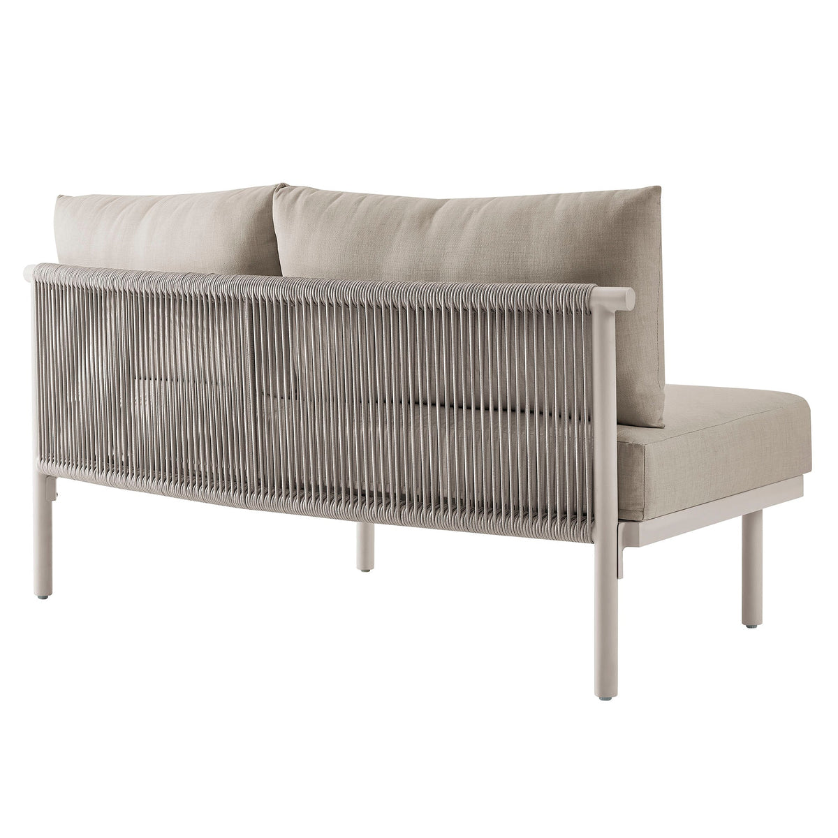 Porta 3 Piece Outdoor Patio Aluminum Modular Sofa by Modway, photo 22 of 26