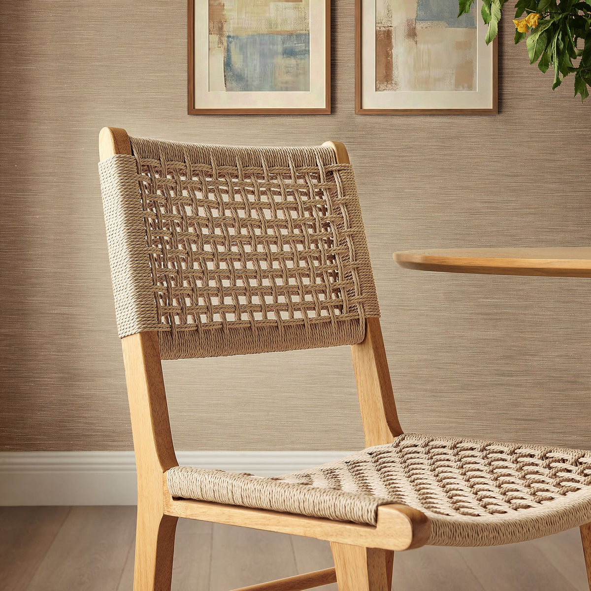 Tindra Woven Dining Chairs Set of 2 by Modway, photo 10 of 20