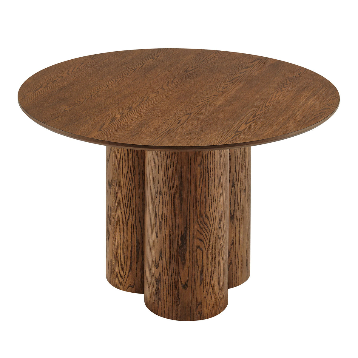 Renwick 47 Inch Oak Veneer Round Pedestal Dining Table by Modway, photo 10 of 18