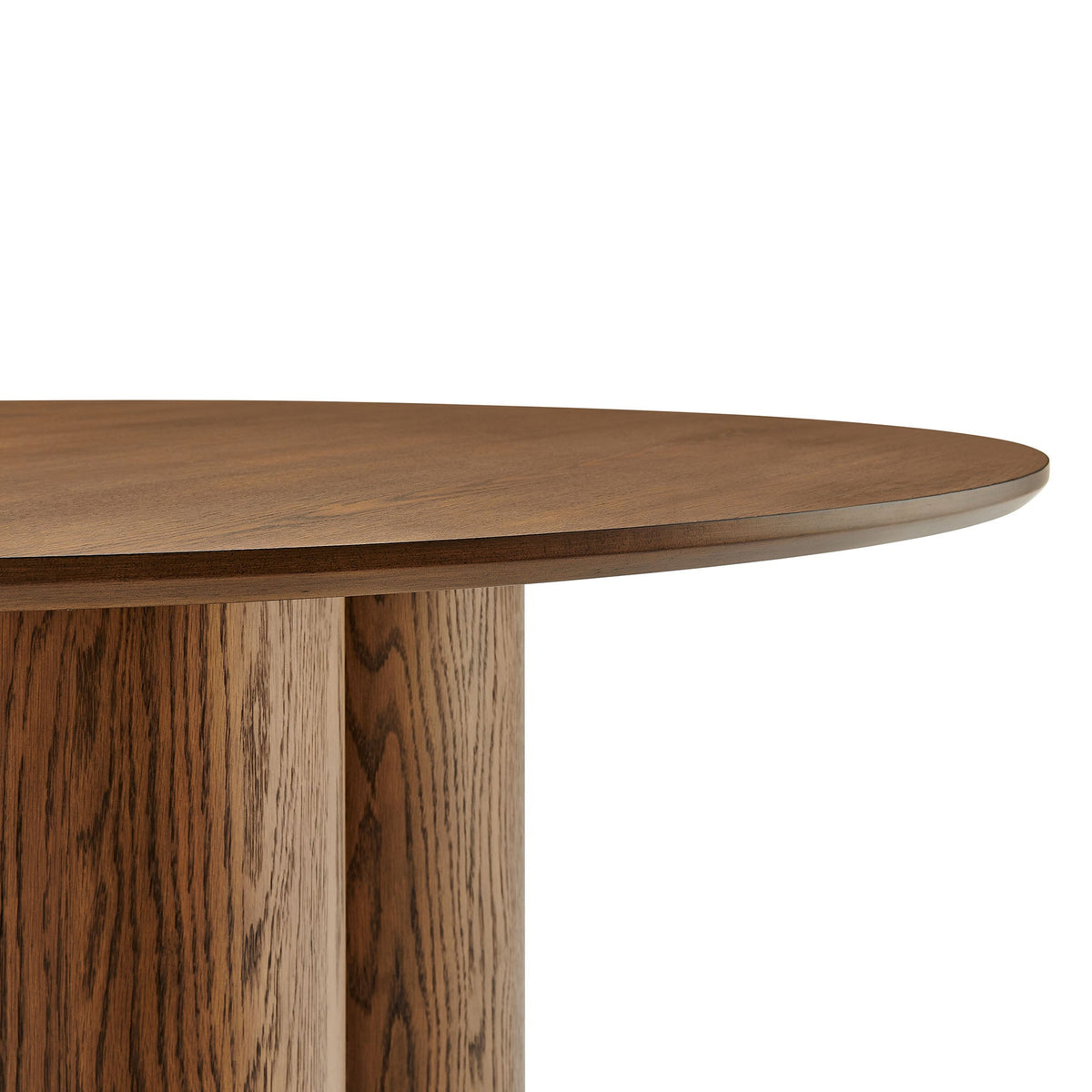 Renwick 47 Inch Oak Veneer Round Pedestal Dining Table by Modway, photo 15 of 18