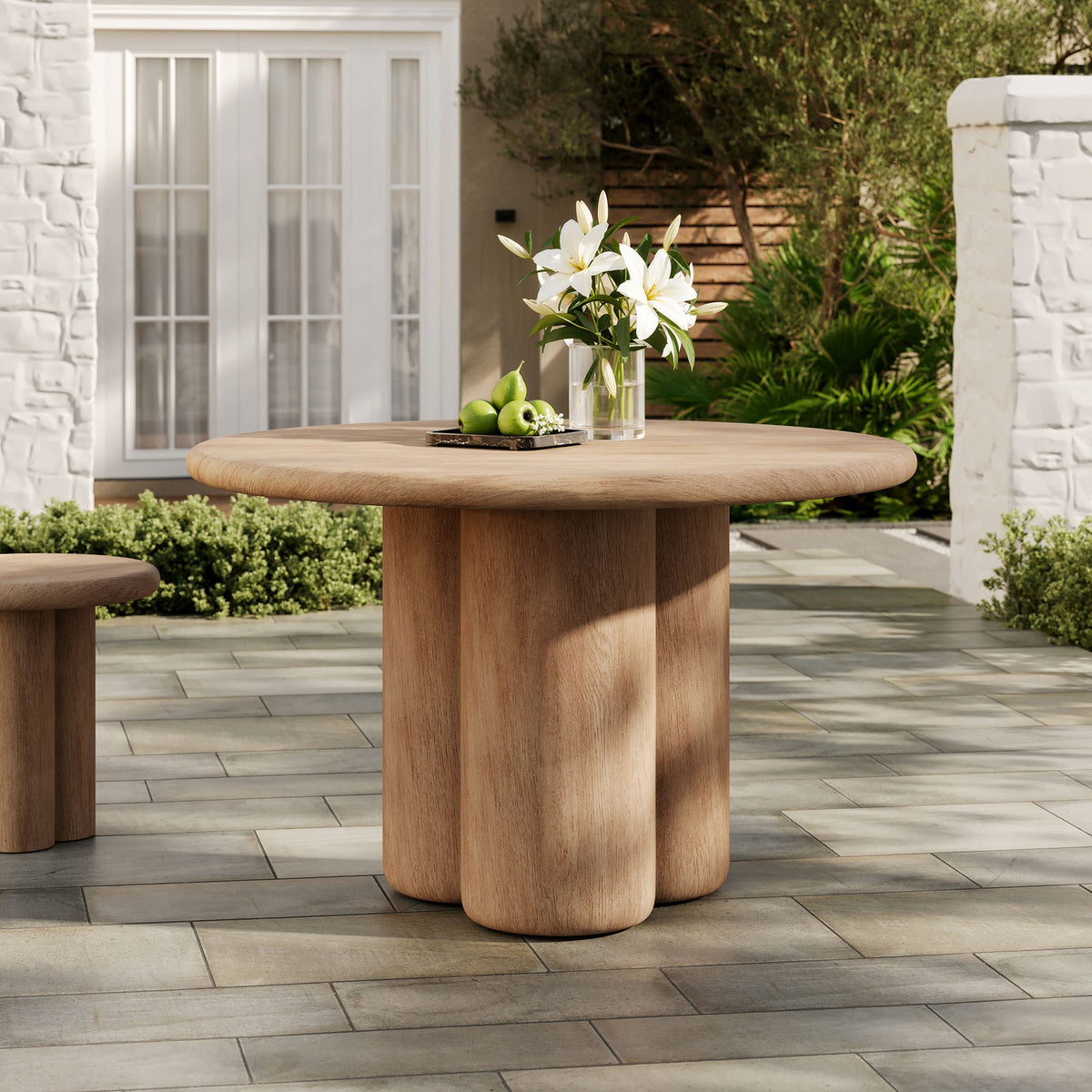 Tori 48 Inch Round Indoor and Outdoor Patio Dining Table by Modway, photo 8 of 27