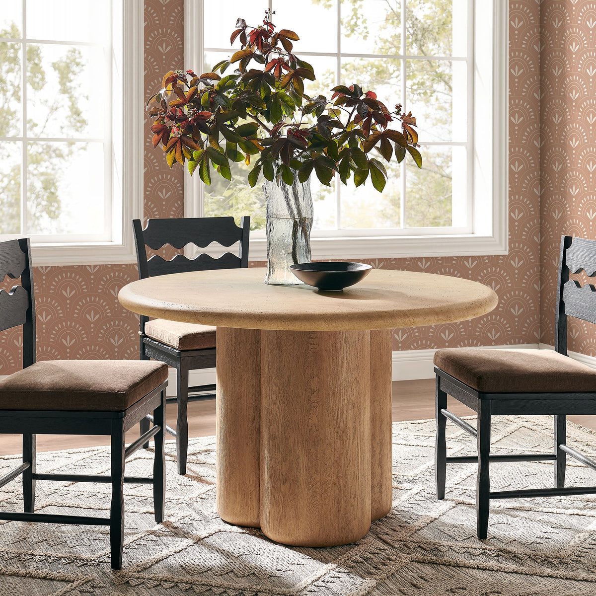 Tori 48 Inch Round Indoor and Outdoor Patio Dining Table by Modway, photo 16 of 27