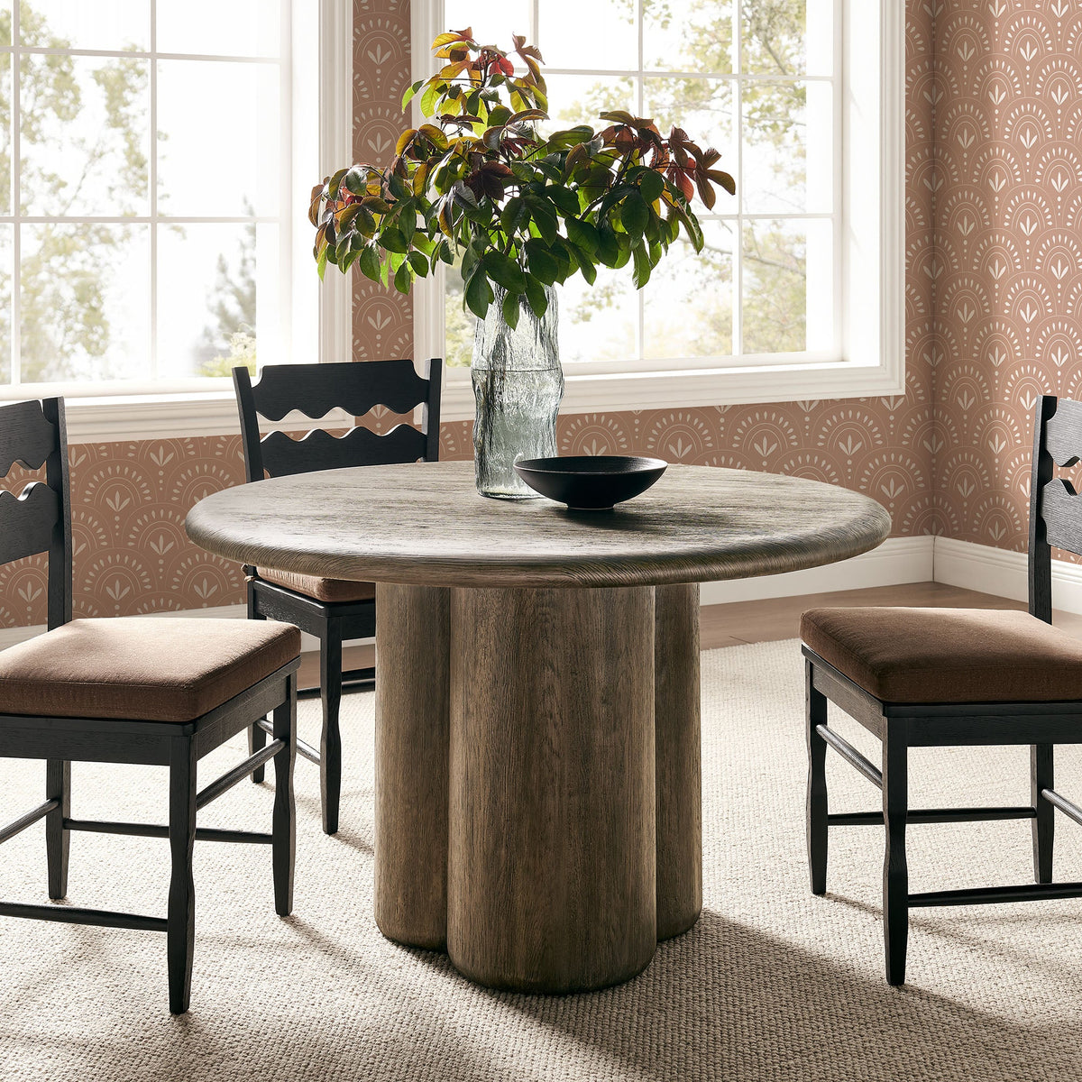 Tori 48 Inch Round Indoor and Outdoor Patio Dining Table by Modway, photo 25 of 27