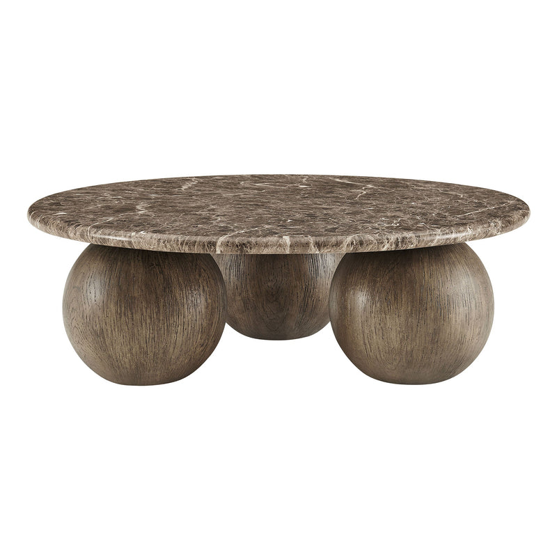 Pietra Indoor Outdoor Patio Round Coffee Table by Modway, photo 4 of 11