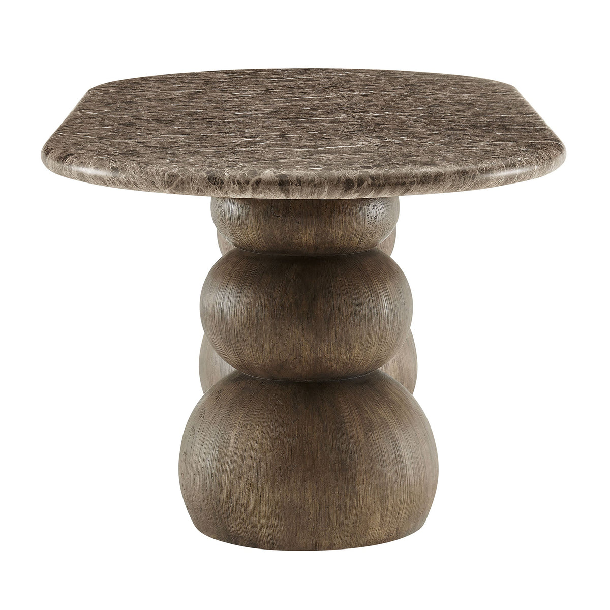 Pietra Indoor Outdoor Patio Oval Dining Table by Modway, photo 5 of 12