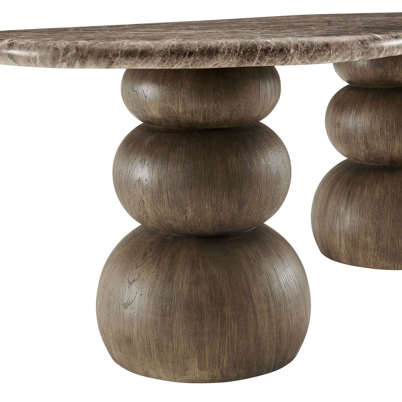 Pietra Indoor Outdoor Patio Oval Dining Table by Modway, photo 7 of 12