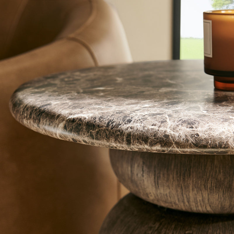 Pietra Indoor Outdoor Patio Round Side Table by Modway, photo 11 of 11