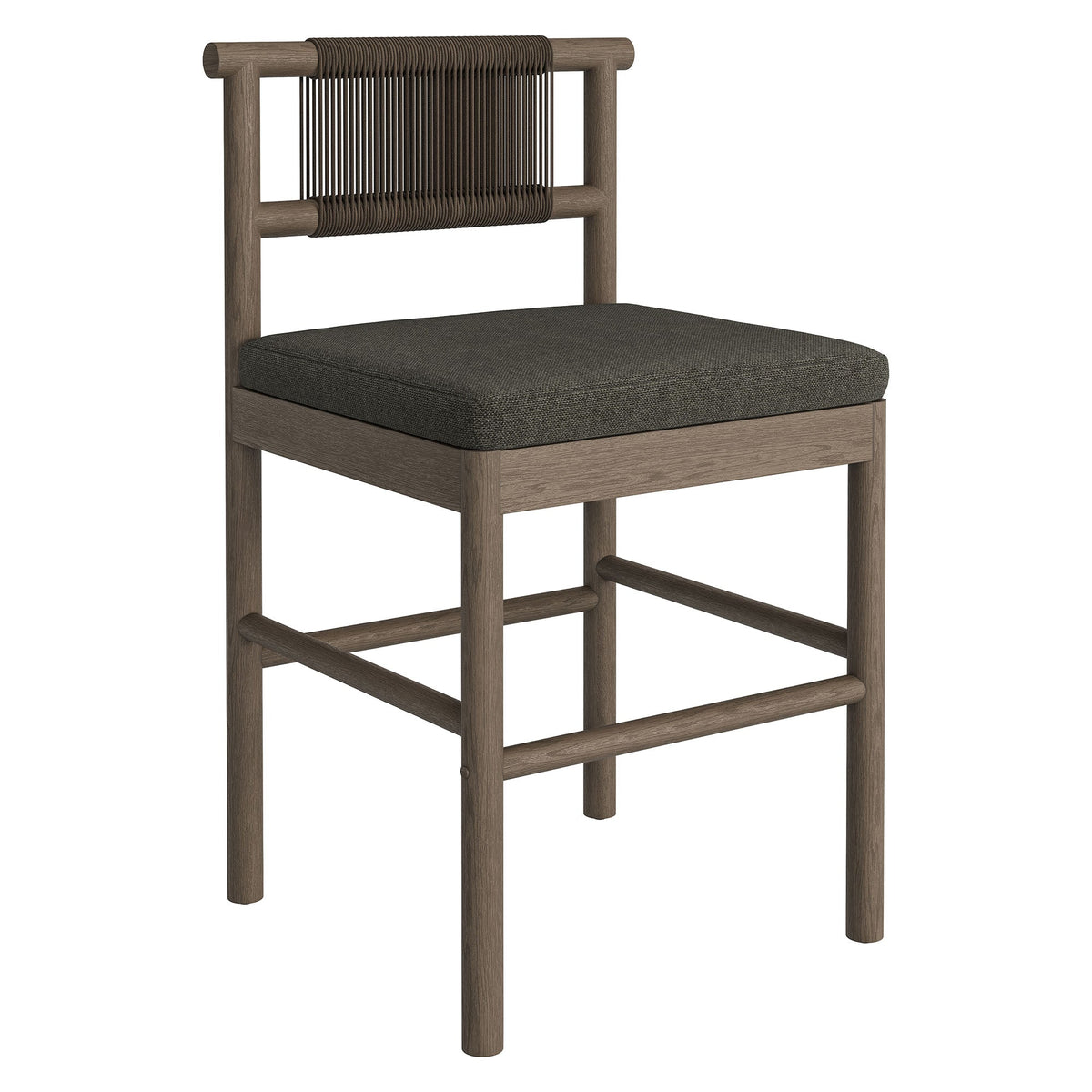Eleni Outdoor Patio Teak Wood Counter Stools Set of 2 by Modway, photo 14 of 30