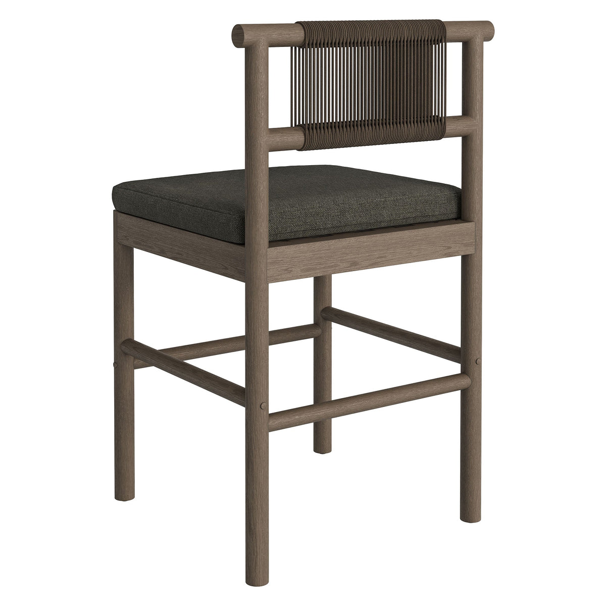 Eleni Outdoor Patio Teak Wood Counter Stools Set of 2 by Modway, photo 16 of 30