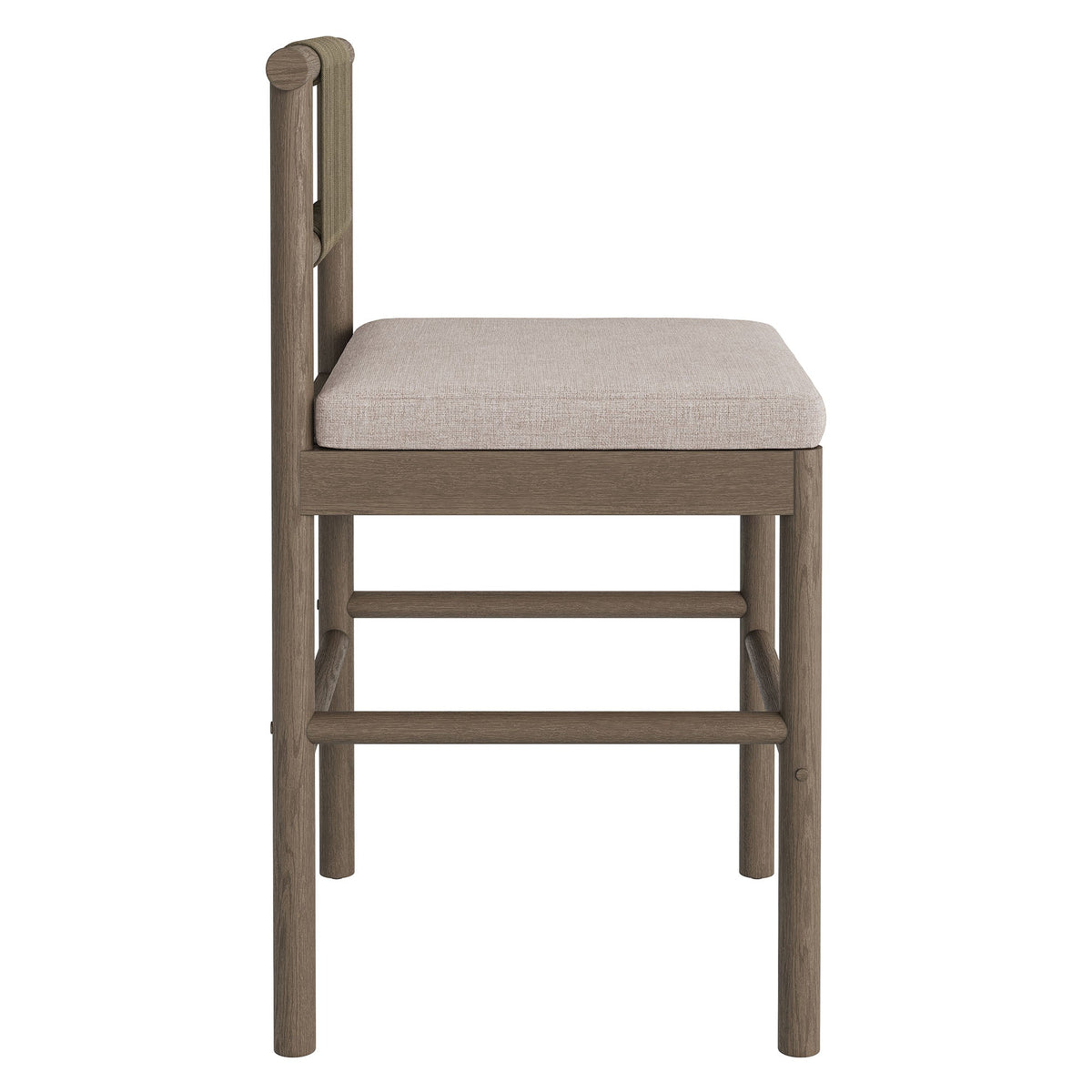 Eleni Outdoor Patio Teak Wood Counter Stools Set of 2 by Modway, photo 25 of 30