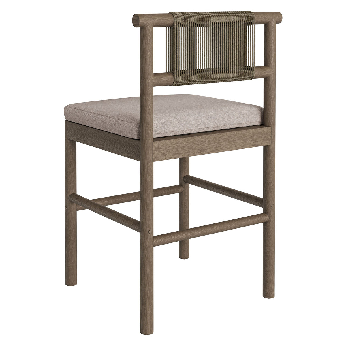 Eleni Outdoor Patio Teak Wood Counter Stools Set of 2 by Modway, photo 26 of 30