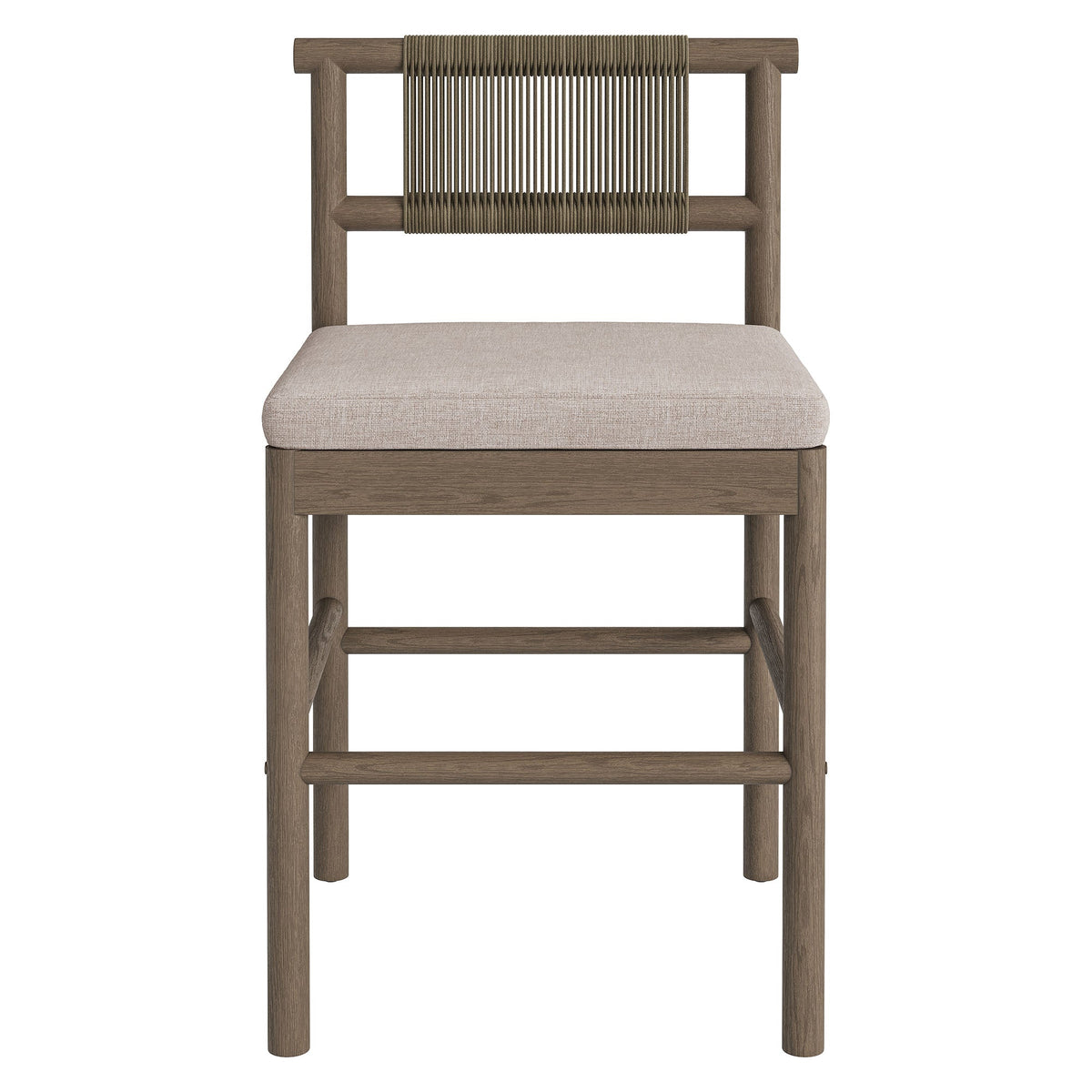 Eleni Outdoor Patio Teak Wood Counter Stools Set of 2 by Modway, photo 27 of 30