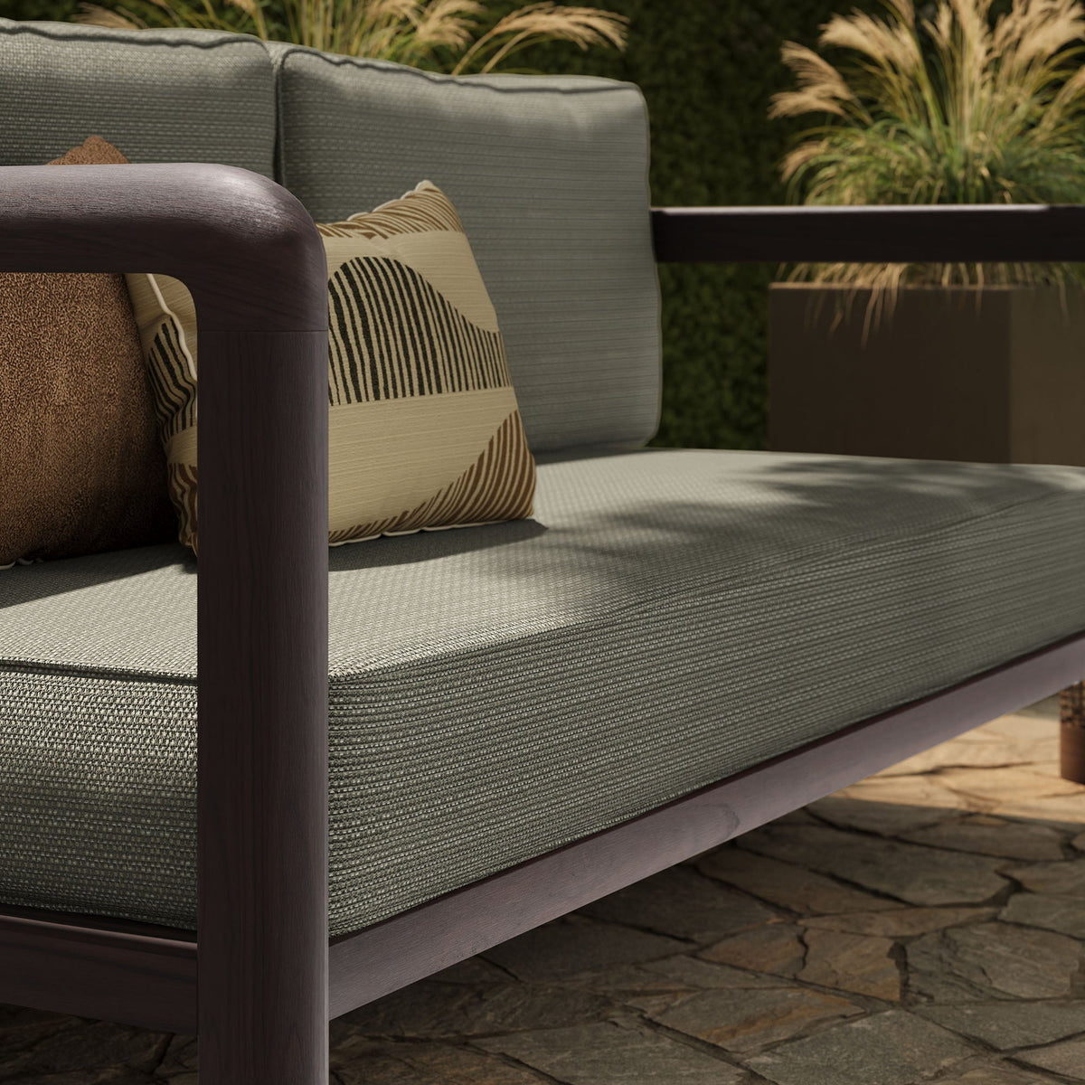 Kona Outdoor Patio Teak Wood Loveseat by Modway, photo 9 of 18