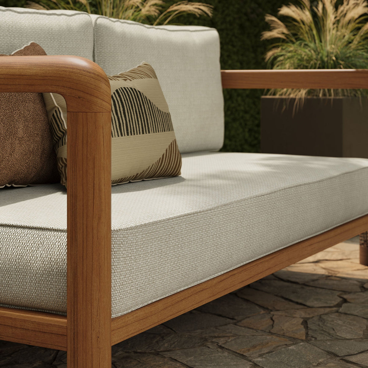 Kona Outdoor Patio Teak Wood Loveseat by Modway, photo 18 of 18