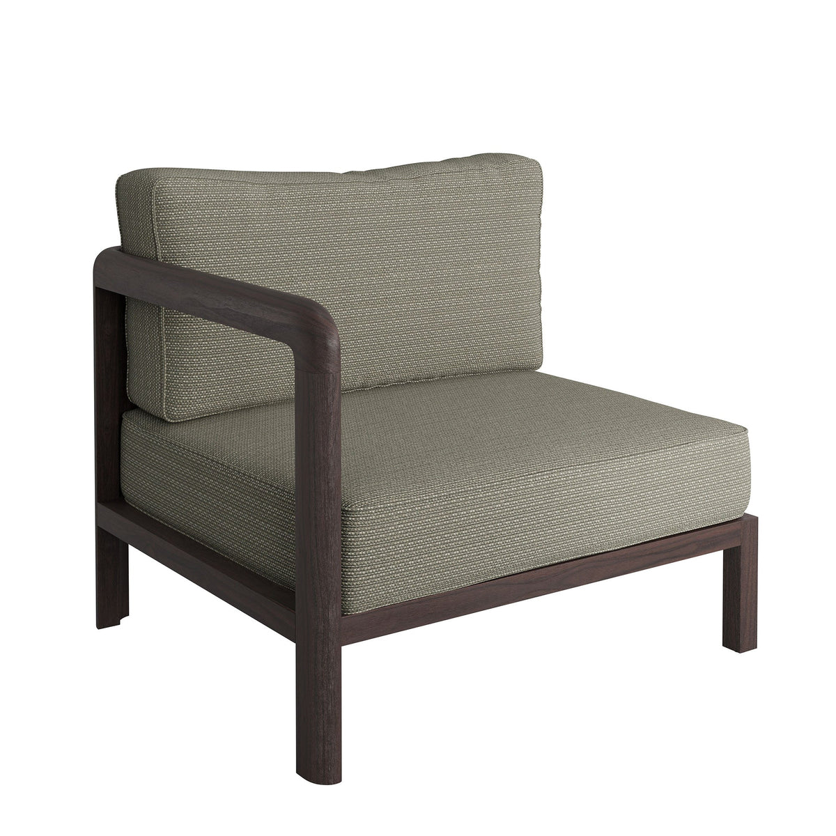 Kona 6-Piece Outdoor Patio Teak Wood Modular Sofa by Modway, photo 7 of 24