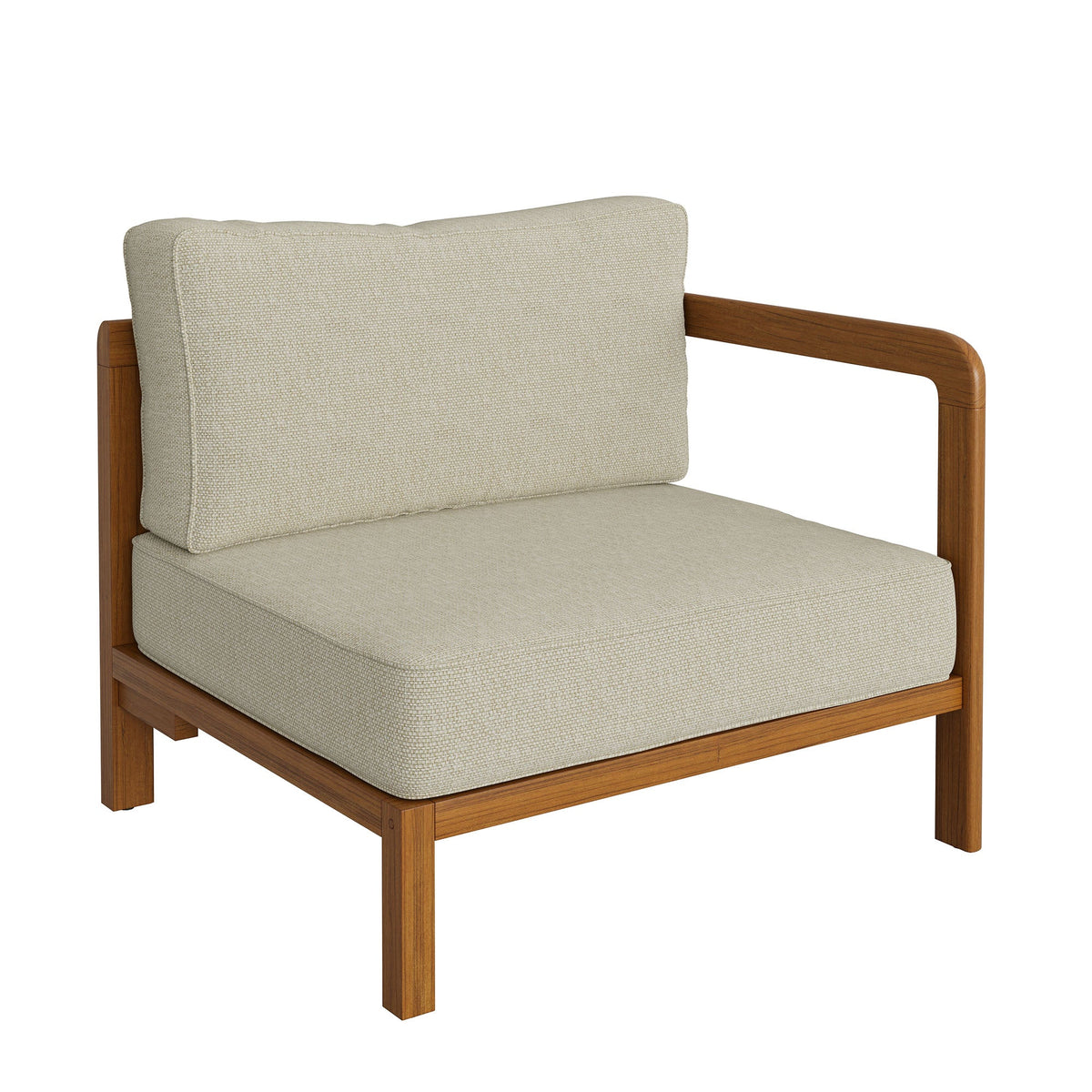 Kona 5-Piece Outdoor Patio Teak Wood Corner Modular Sofa by Modway, photo 20 of 24