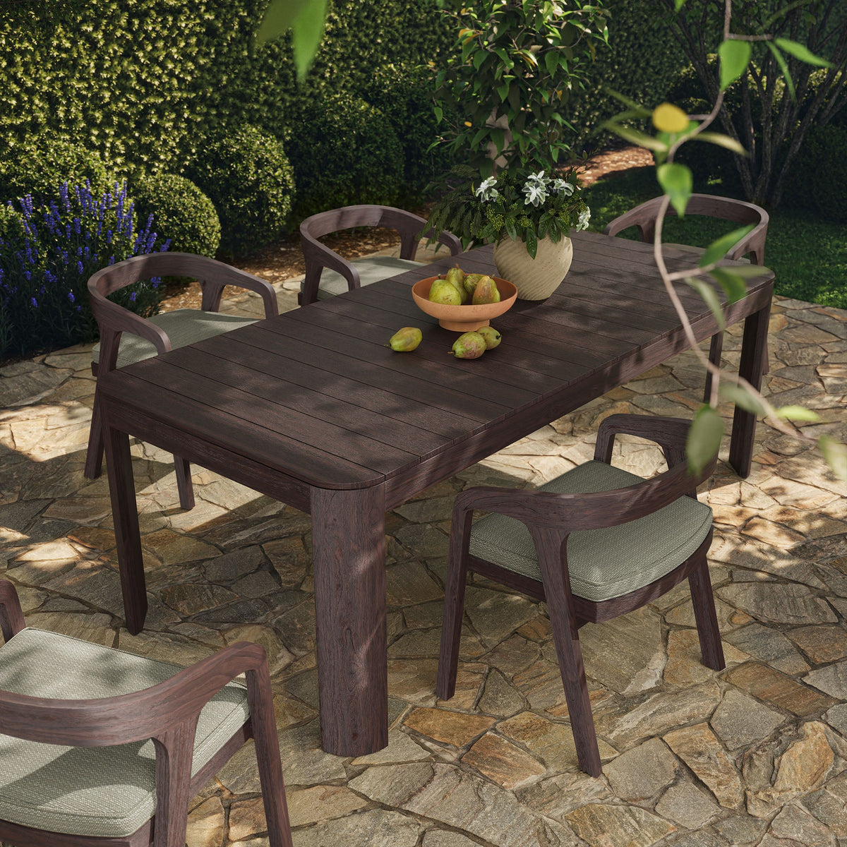 Kona 87 Inch Outdoor Patio Teak Wood Dining Table by Modway, photo 8 of 18