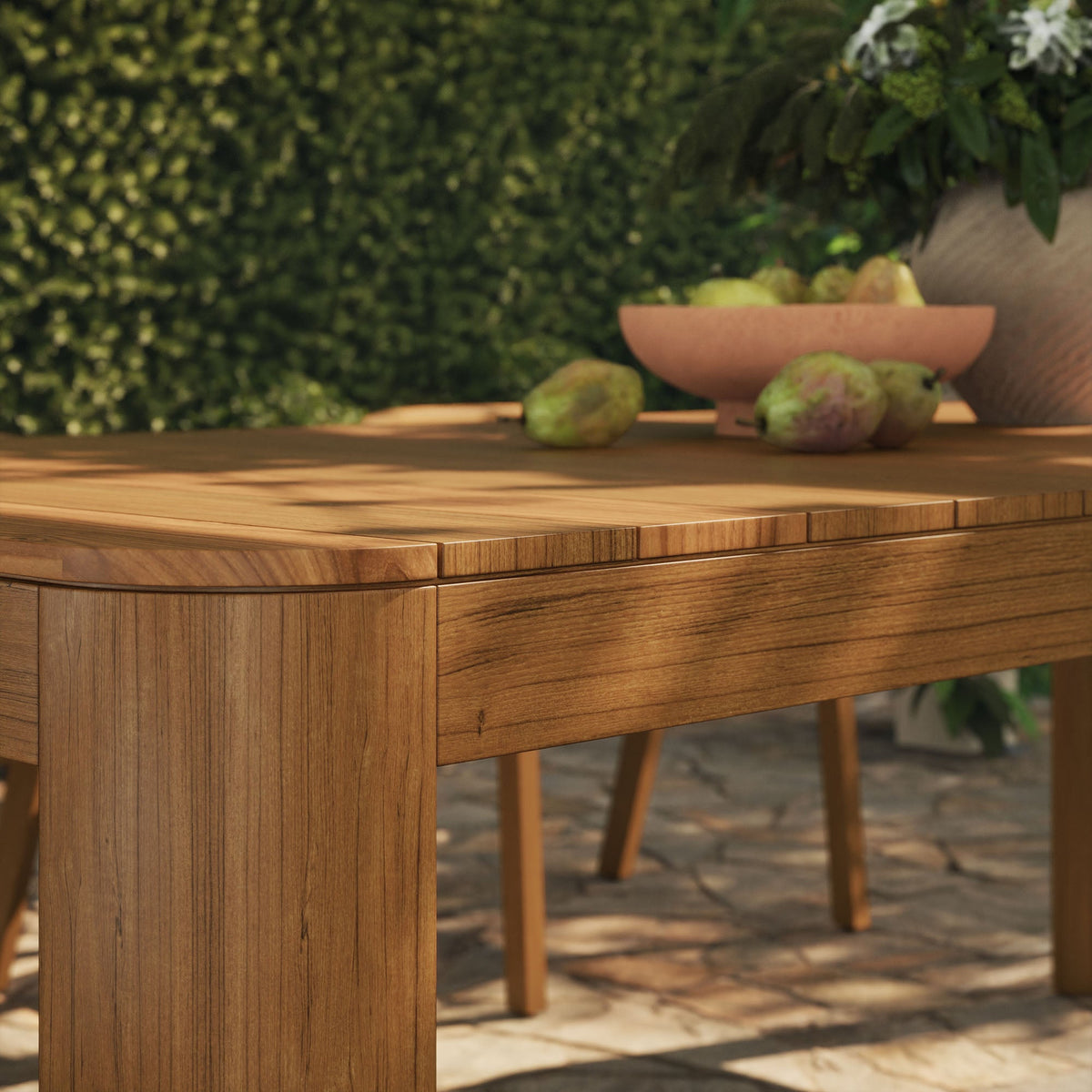 Kona 87 Inch Outdoor Patio Teak Wood Dining Table by Modway, photo 18 of 18