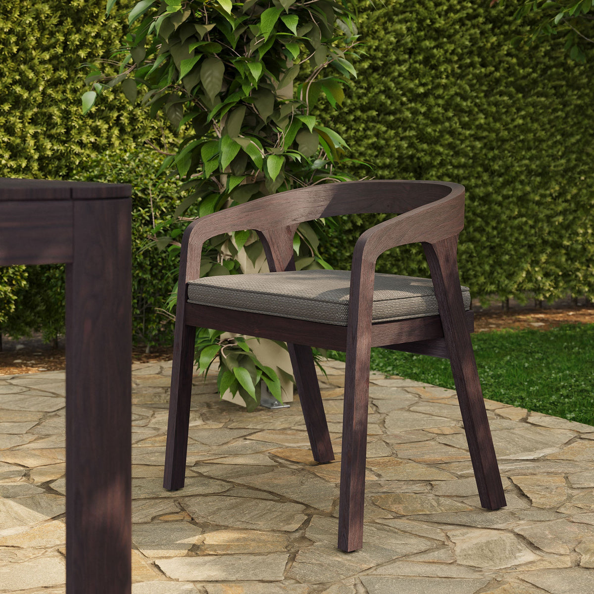 Kona Outdoor Patio Teak Wood Barrel Dining Chair by Modway, photo 8 of 18