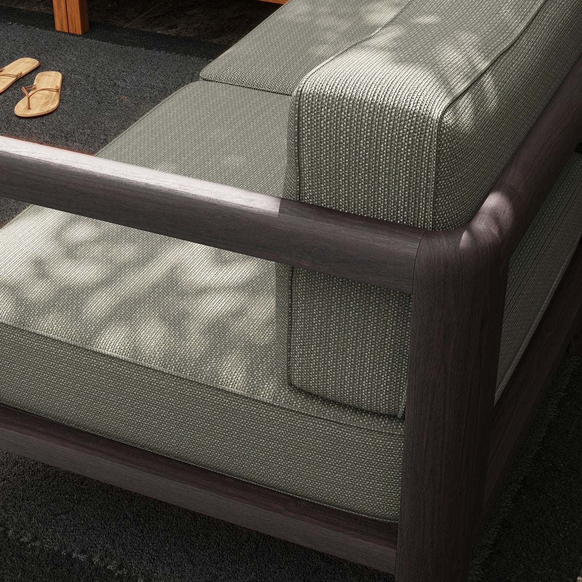 Kona 5-Piece Outdoor Patio Teak Wood Corner Modular Sofa by Modway, photo 12 of 24