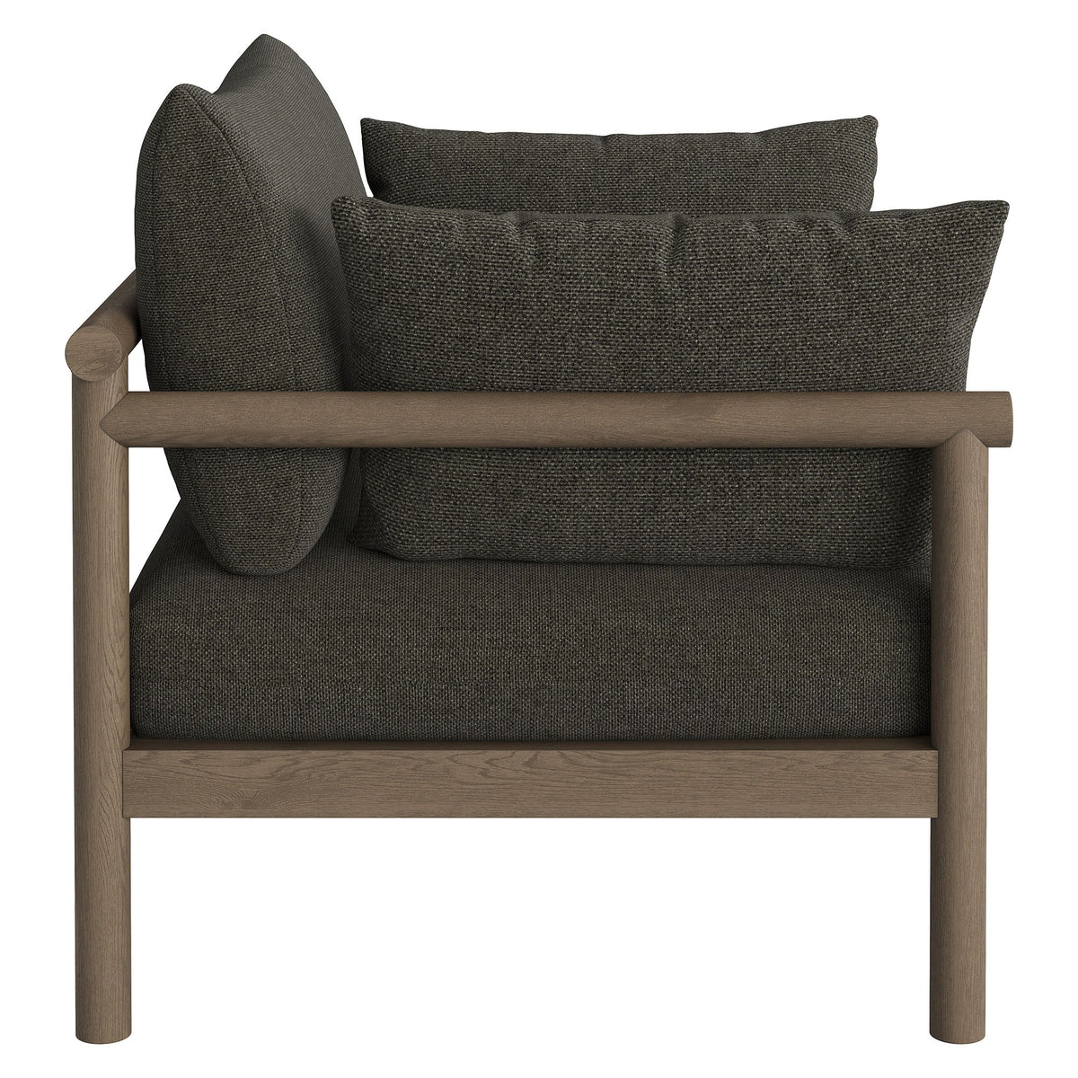 Eleni 2-Piece Outdoor Patio Teak Wood Armchair and Ottoman Set by Modway, photo 17 of 30