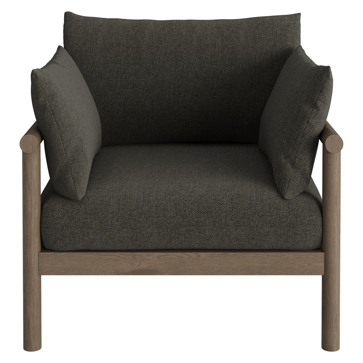 Eleni 2-Piece Outdoor Patio Teak Wood Armchair and Ottoman Set by Modway, photo 19 of 30