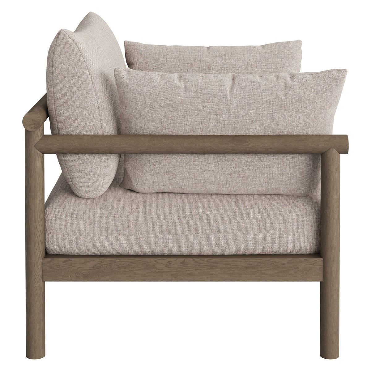 Eleni 2-Piece Outdoor Patio Teak Wood Armchair and Ottoman Set by Modway, photo 27 of 30