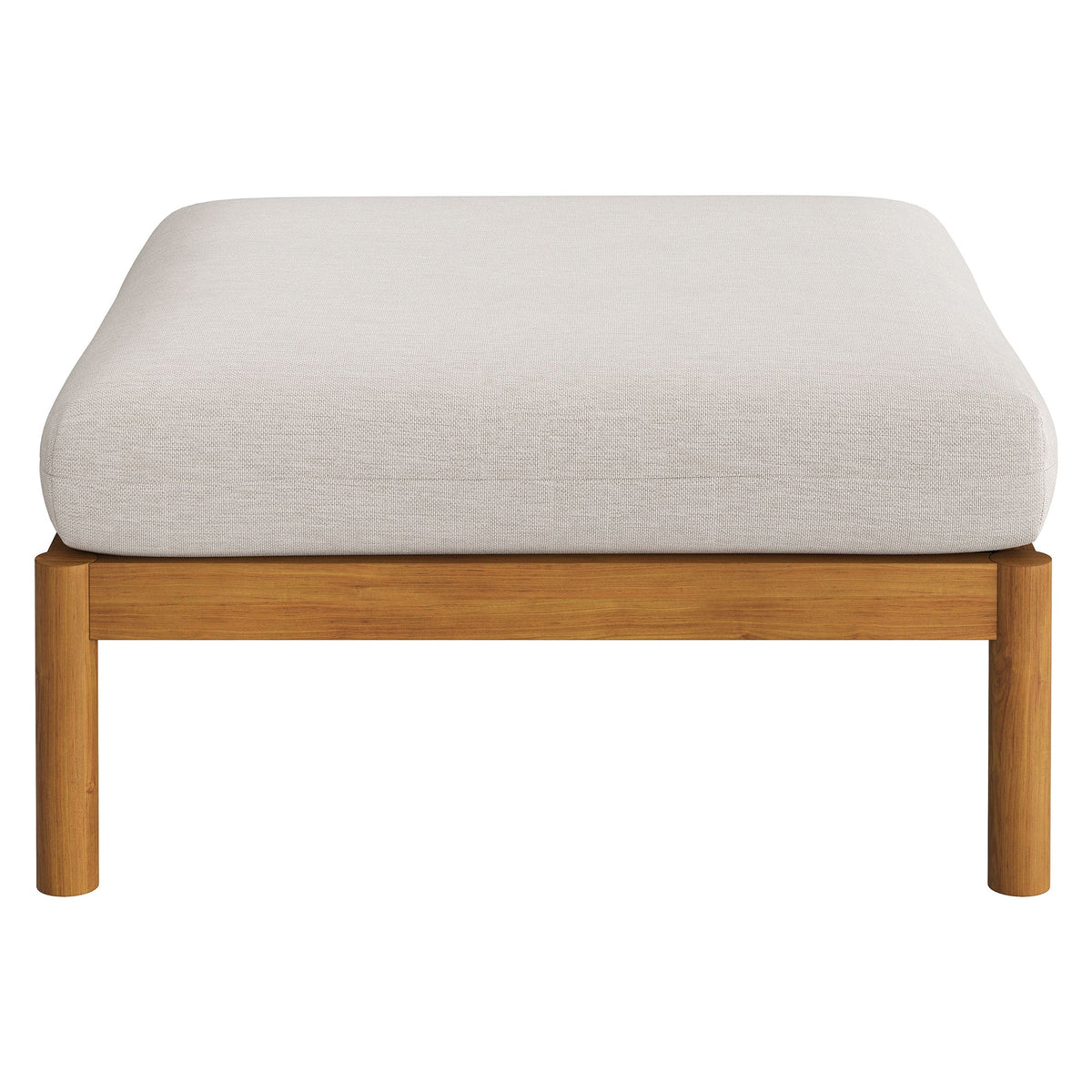 Eleni 2-Piece Outdoor Patio Teak Wood Armchair and Ottoman Set by Modway, photo 8 of 30
