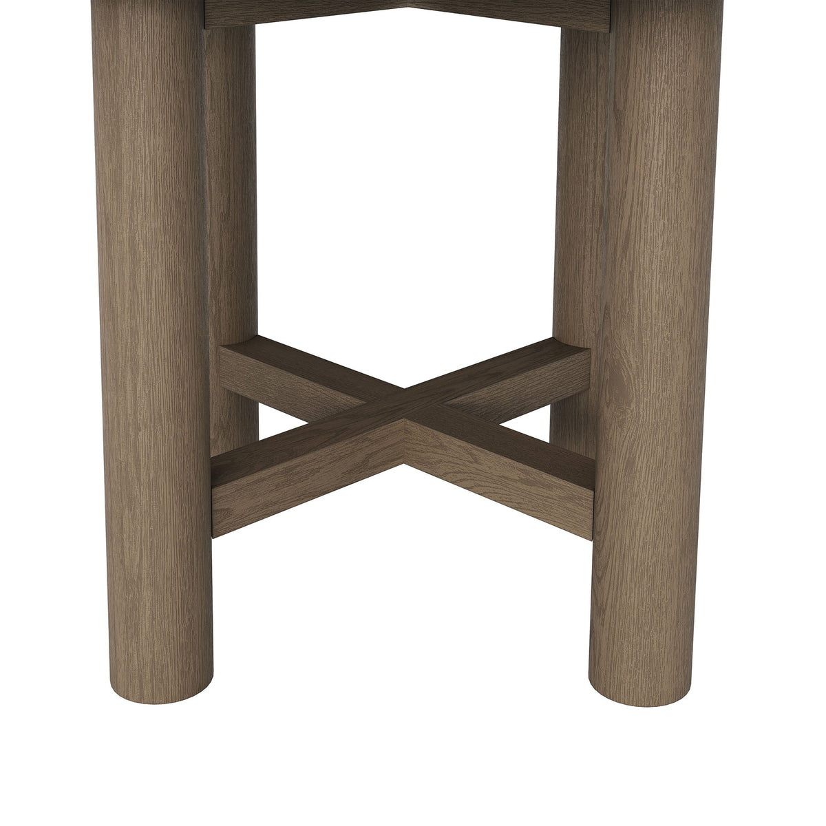 Eleni 20-Inch Round Outdoor Patio Teak Wood Side Table by Modway, photo 14 of 16