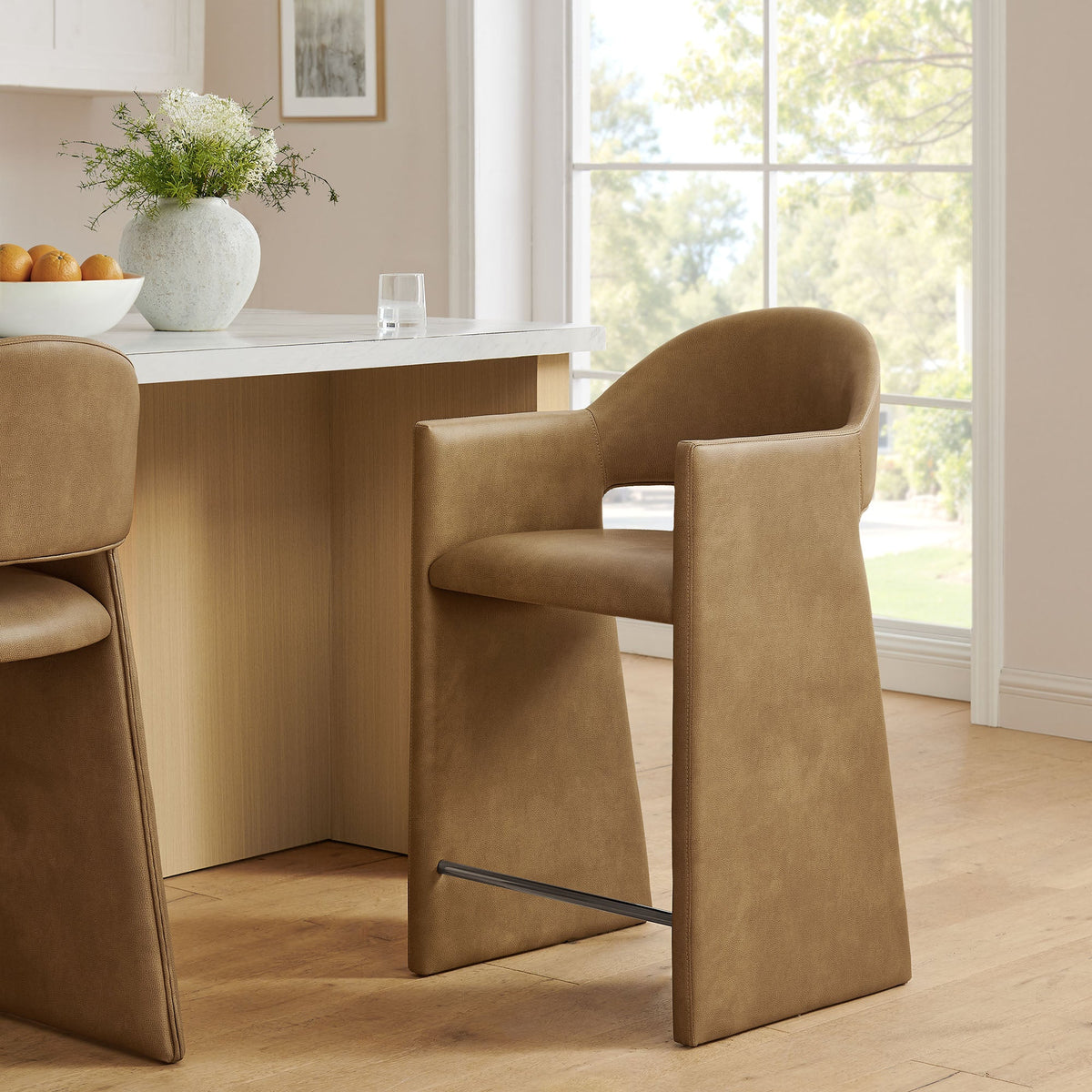 Talia 37 Inch Vegan Leather Counter Stool by Modway, photo 17 of 18