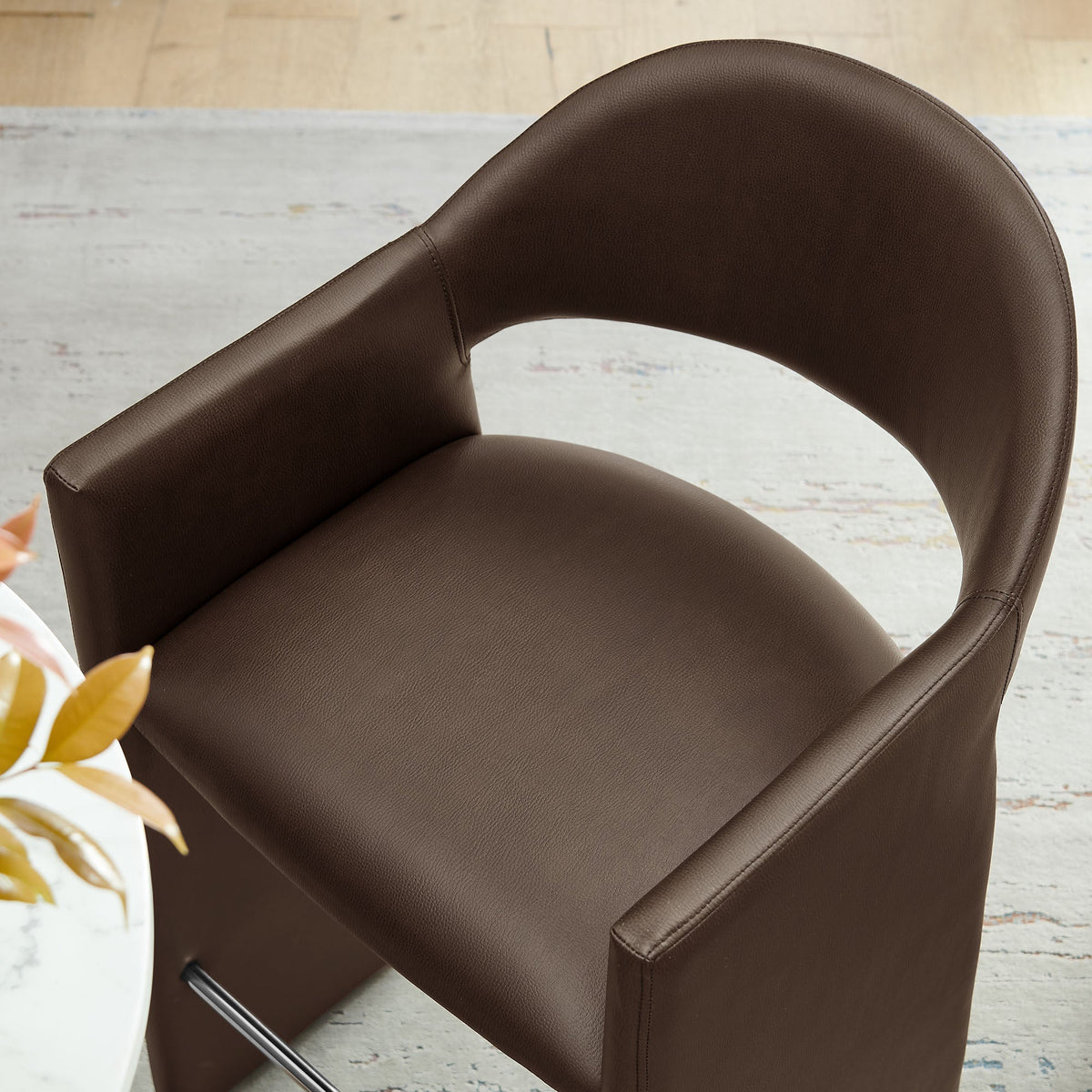 Talia 41 Inch Vegan Leather Bar Stool by Modway, photo 9 of 18