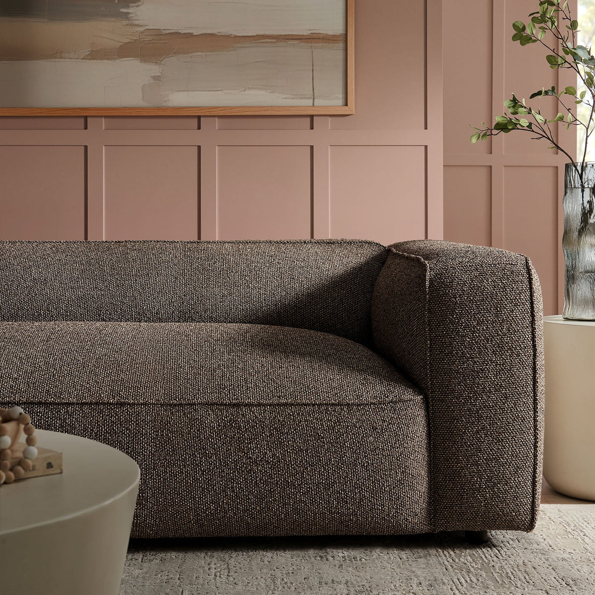 Auren 88 Inch Lattice Bouclé Upholstered Sofa by Modway, photo 18 of 27